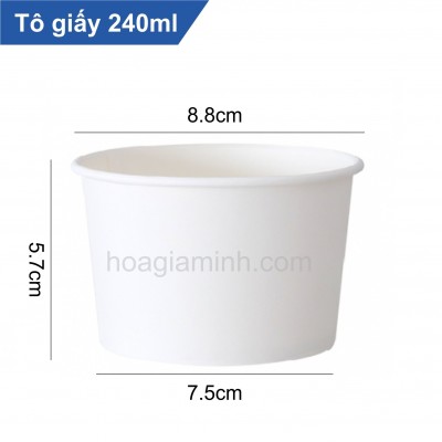 TÔ GIẤY 240 ML